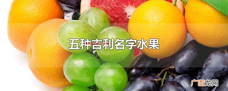 苹果是一种好意头的新鲜水果 五种吉利名字水果