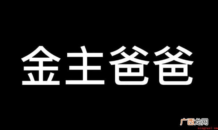 金主爸爸什么意思