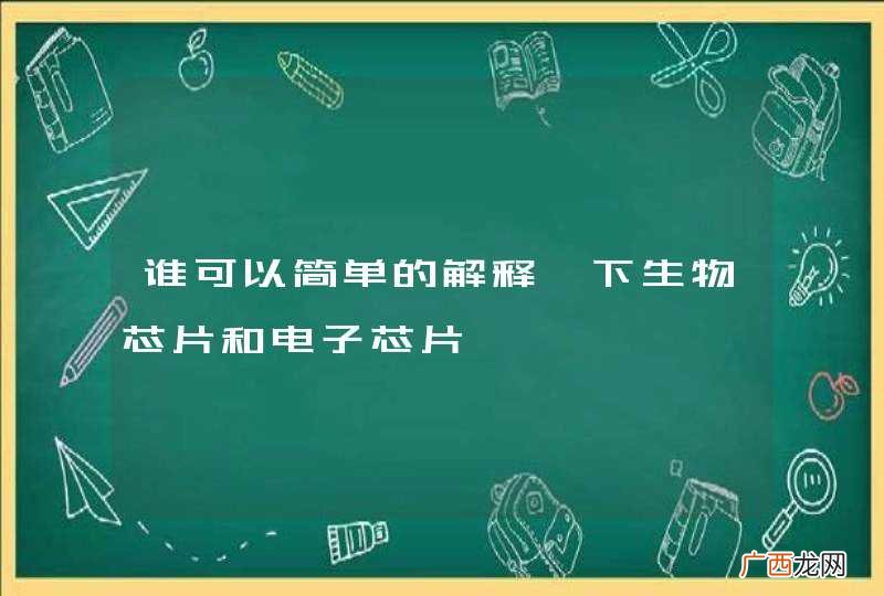 谁可以简单的解释一下生物芯片和电子芯片