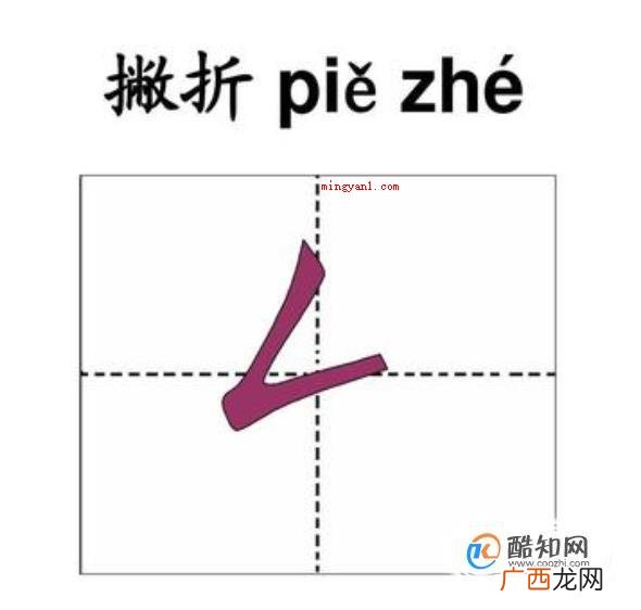 藏锋起笔撇折的书写01 怎么正确写撇折