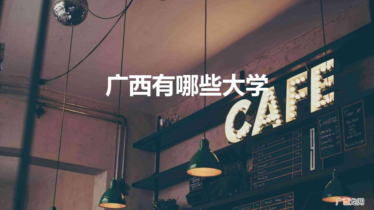 广西有哪些大学? 广西有哪些大学