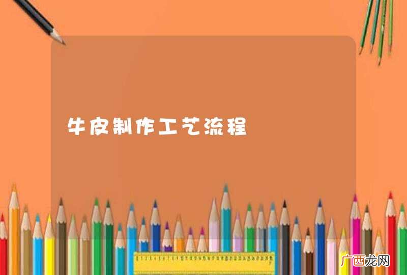 牛皮制作工艺流程