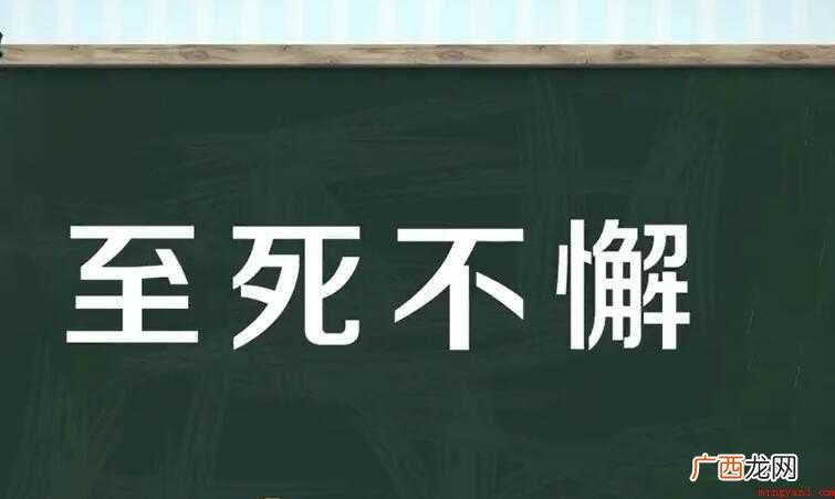 至死不懈怎么造句