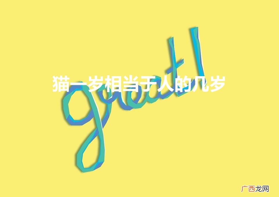 猫一岁相当于人的几岁（狗一岁相当于人的几岁)