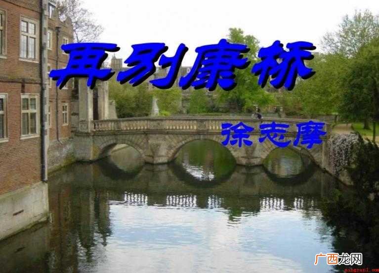 《再别康桥》原文是什么