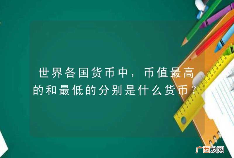世界各国货币中，币值最高的和最低的分别是什么货币？