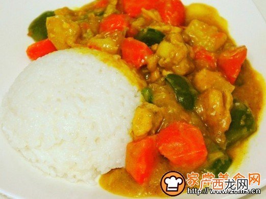 咖喱鸡饭的做法,咖喱虾饭的家常做法？