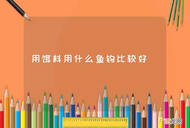 用饵料用什么鱼钩比较好