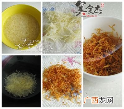 土豆松的做法是什么,猪脊肉的正宗做法？