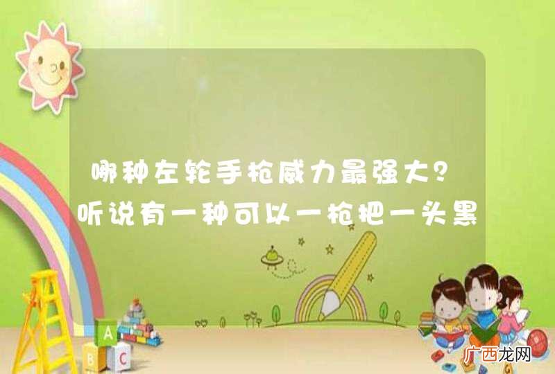 哪种左轮手枪威力最强大？听说有一种可以一枪把一头黑熊脑袋击碎！！
