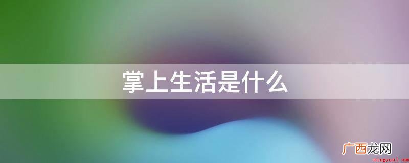 应用招商银行“手机生活”客户端 掌上生活是什么
