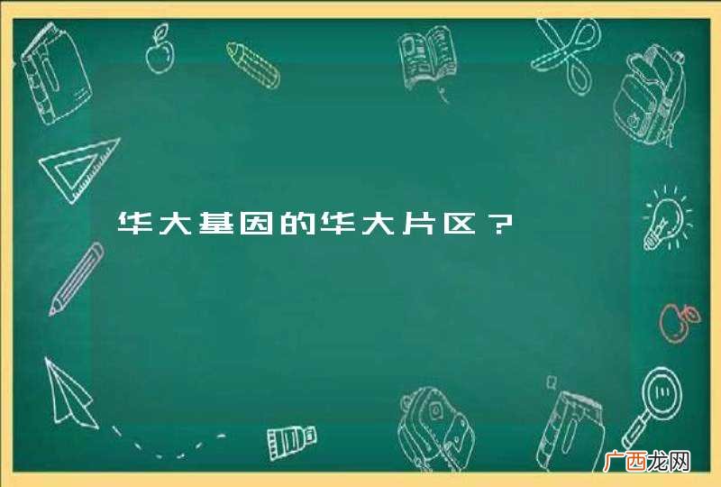 华大基因的华大片区？