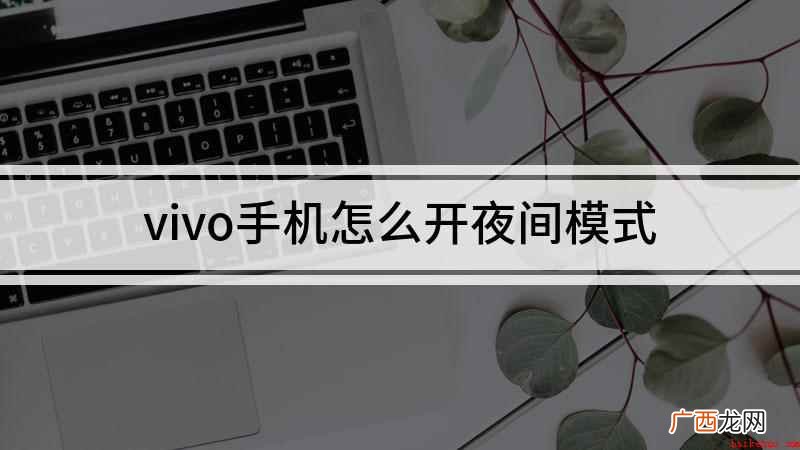 VIVO手机开启深夜模式 vivo手机怎么开夜间模式
