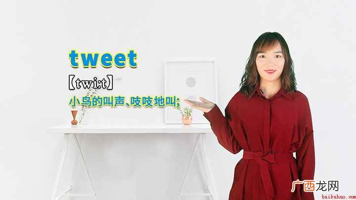 tweet是小鸟的叫声、吱吱地叫的意思 tweet的讲解