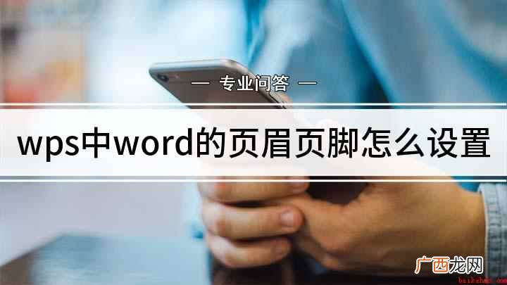 Microsoft office 2010 页眉页脚设置方法 wps中word的页眉页脚怎么设置