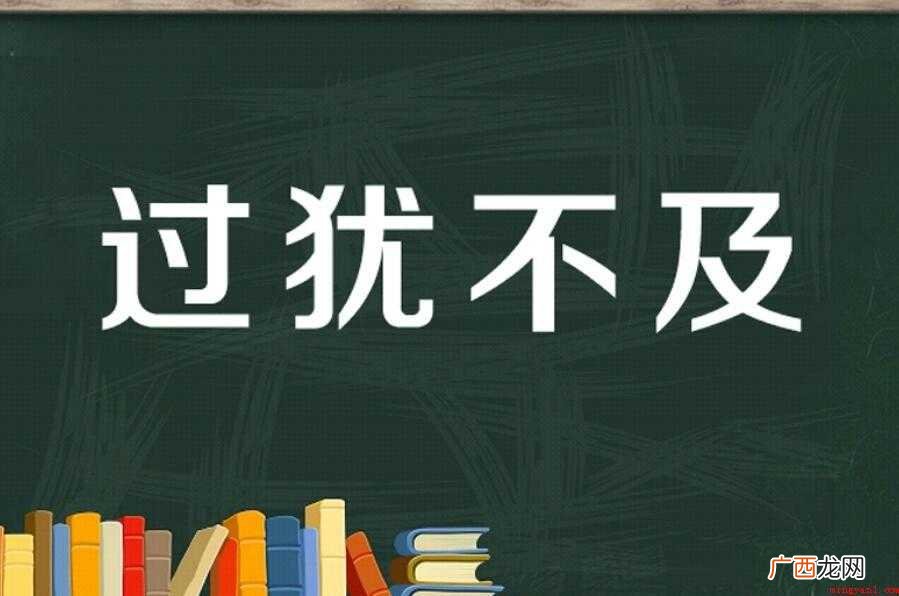 过犹不及的反义词是什么