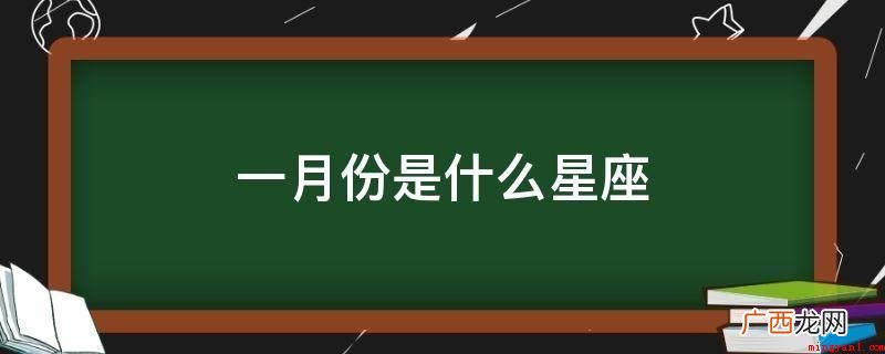 1月19日的相匹配星座 一月份是什么星座