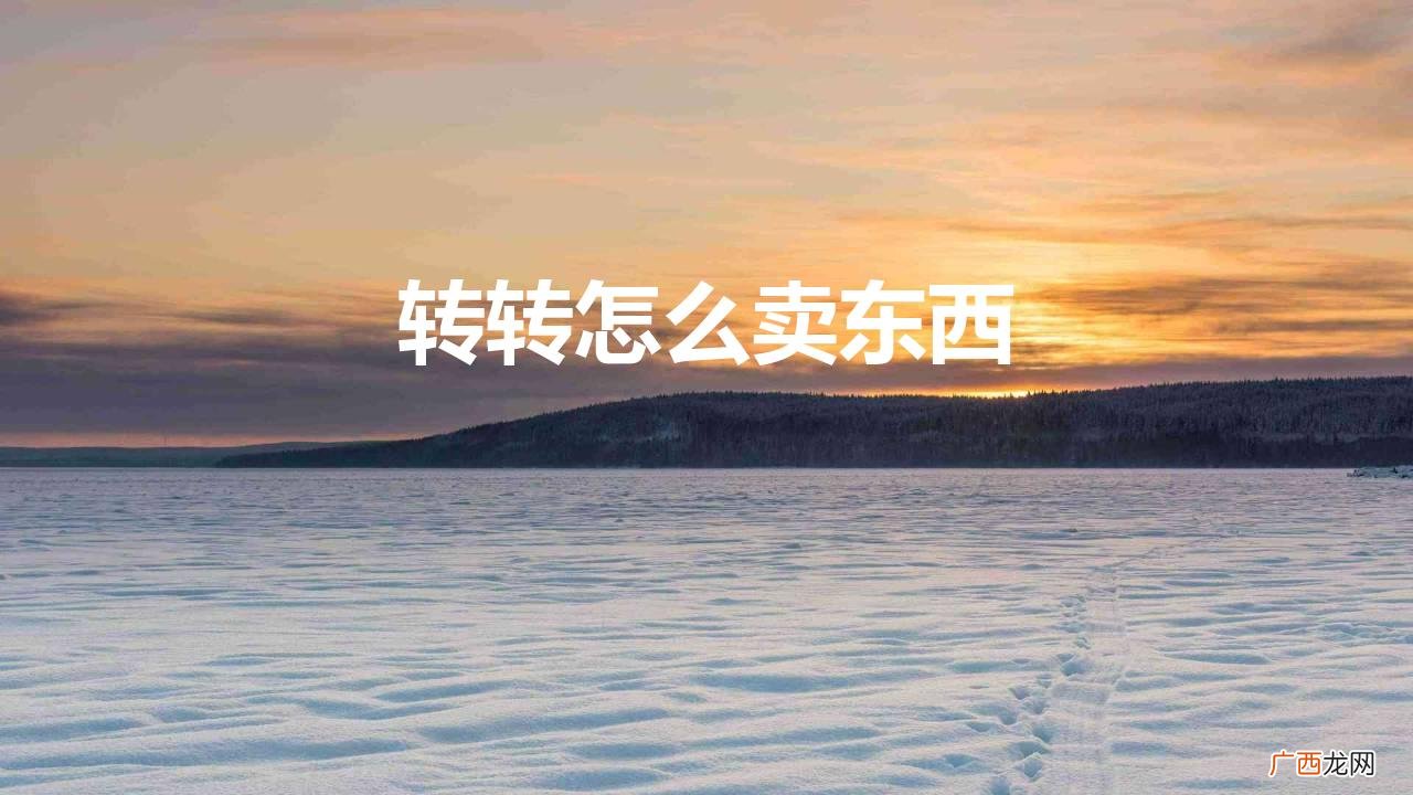 转转怎么卖东西（转转怎么卖东西怎么寄过去)