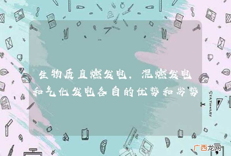 生物质直燃发电,混燃发电和气化发电各自的优势和劣势是什么？