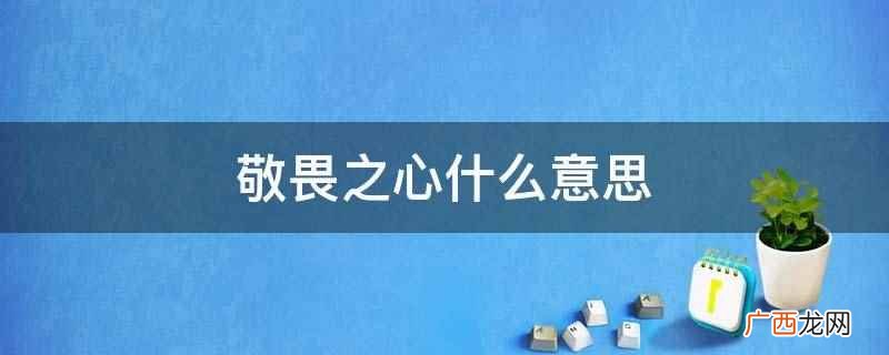 敬畏之心的意思是对人对事 敬畏之心什么意思