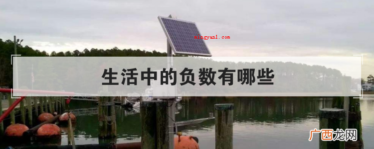 生活中温度、海拔、楼房、收益与开支、及其水位线表明 生活中的负数有哪些