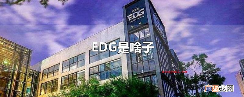 EDG电子竞技俱乐部集团旗下有着英雄联盟、王者农药、绝地求生 EDG是啥子