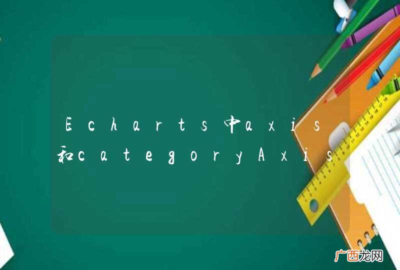 Echarts中axis和categoryAxis以及valueAxis是父子关系吗？