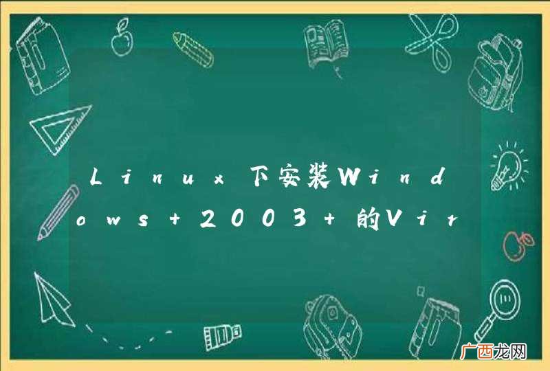 Linux下安装Windows 2003 的Virtual Machine 不能访问 Internet