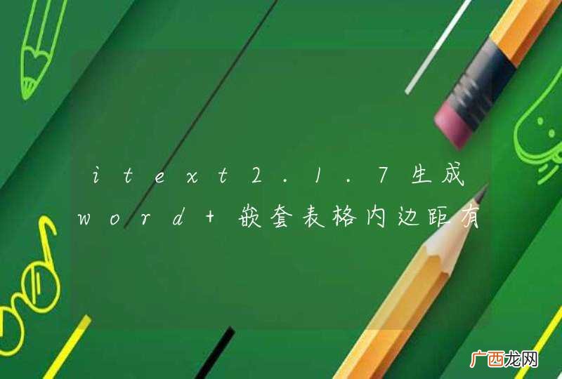 itext2.1.7生成word 嵌套表格内边距有边角突出
