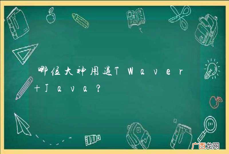 哪位大神用过TWaver Java?