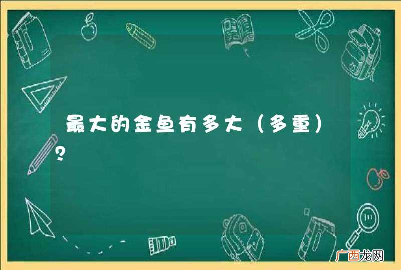 多重 最大的金鱼有多大？