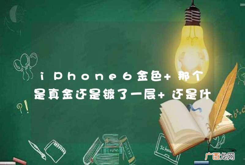 iPhone6金色 那个是真金还是镀了一层 还是什么物质