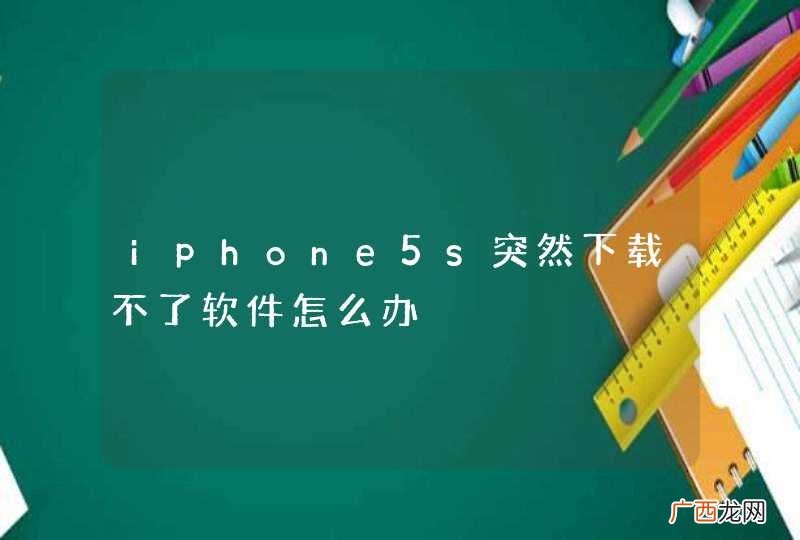 iphone5s突然下载不了软件怎么办