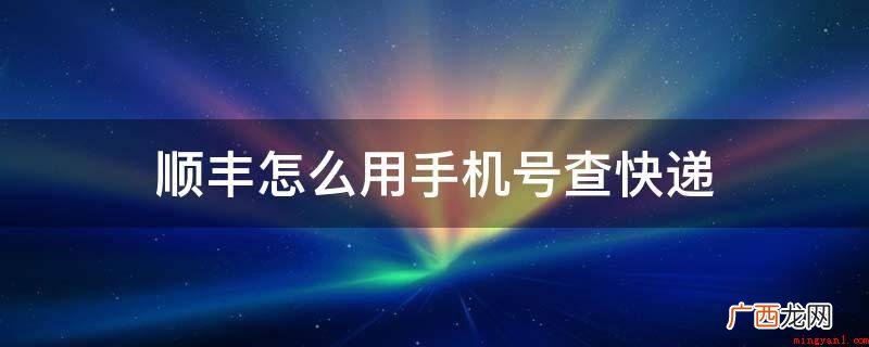 支付宝快递公司怎么做? 顺丰怎么用手机号查快递