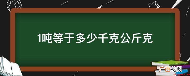 国际单位制中量度品质的基本单位 1吨等于多少千克公斤克