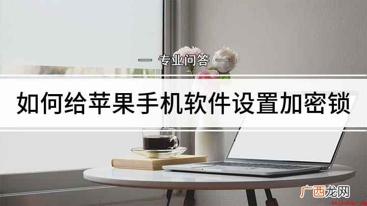 苹果手机软件锁怎么设置 如何给苹果手机软件设置加密锁