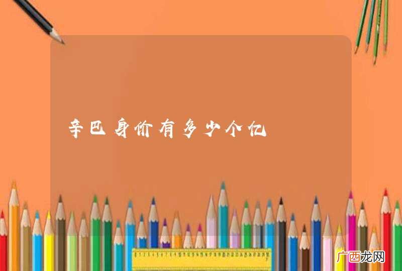辛巴身价有多少个亿