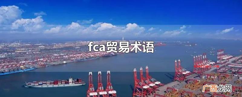 贸易术语fca可以适用于国际海运、内河运输范畴 fca贸易术语