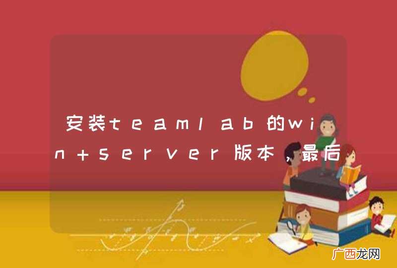 安装teamlab的win server版本,最后提示teamlabsvc的服务无法启动。