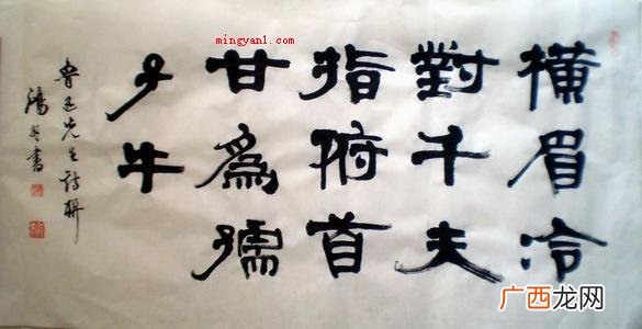俯首甘为孺子牛上一句是横眉冷对千夫指 俯首甘为孺子牛上一句是什么意思？