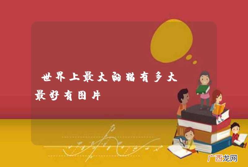 最好有图片 世界上最大的猫有多大？