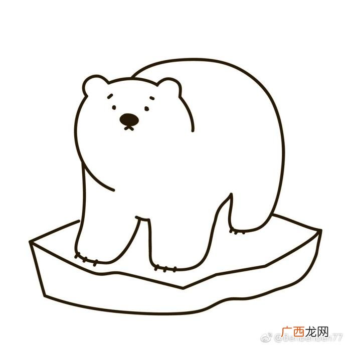 北极熊怎么画,怎样画刮画的北极熊？