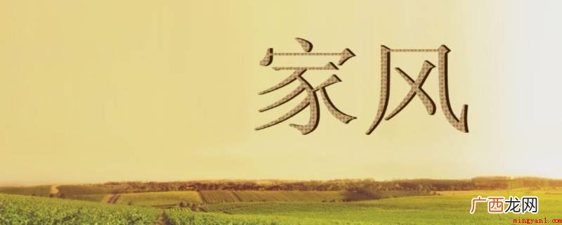 家风指的是家庭或大家族代代相传的时尚、思想作风,即一个家庭之 什么是家风