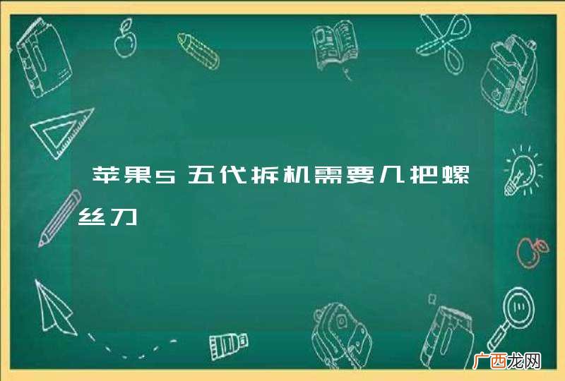 苹果5五代拆机需要几把螺丝刀