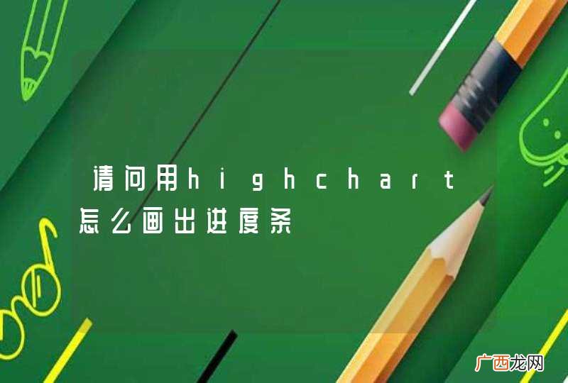请问用highchart怎么画出进度条