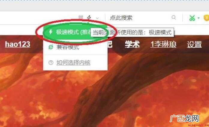 360浏览器怎么切换到极速模式