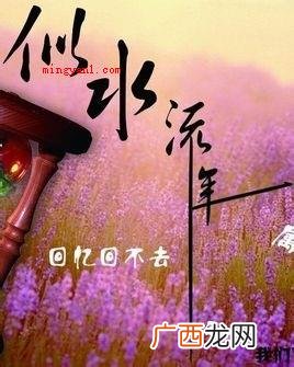 简略回应似水流年的含意是指时间一去不复返 似水流年什么意思
