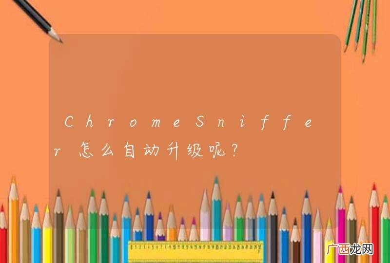 ChromeSniffer怎么自动升级呢？