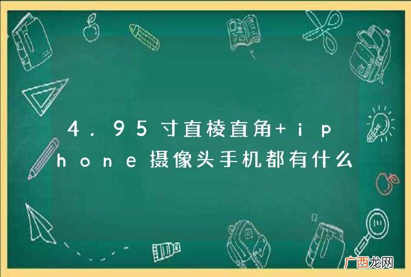 4.95寸直棱直角 iphone摄像头手机都有什么