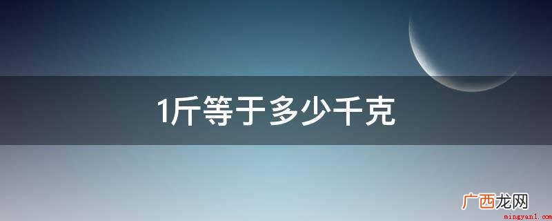 国际单位制中重量单位常见的企业 1斤等于多少千克